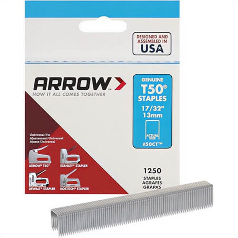 Arrow 50CT Heavy Duty Staples, 1,250 pk