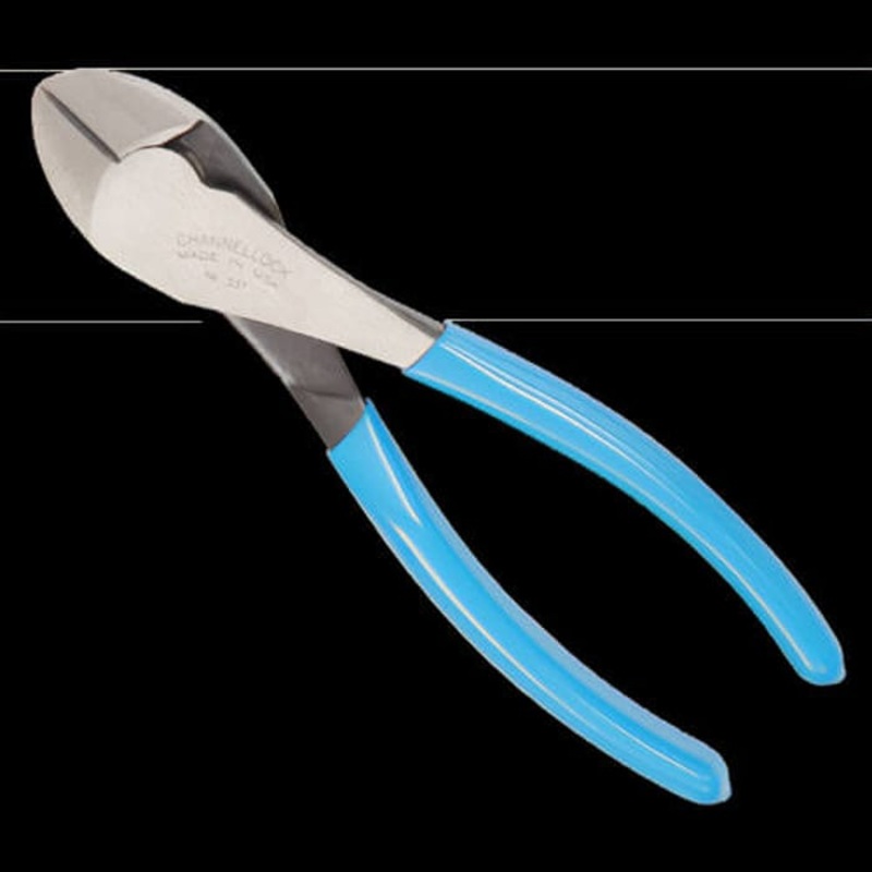 Channellock 337 High Leverage Diagonal Cutting Plier, 0.06 to 0.09 in Piano Wire, 0.04 to 0.09 in Hard Wire, 0.04 to 0.09 in Medium Hard Wire