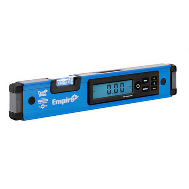 Empire E105.16 True Blue Digital Box Level with 2 AA Batteries, Non-Magnetic, Tilt Indicator, Imperial, 16 in