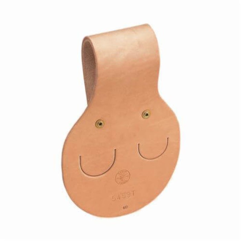 Klein 5459T Tunnel Wrench Holder, 2 pocket, Leather, Brown