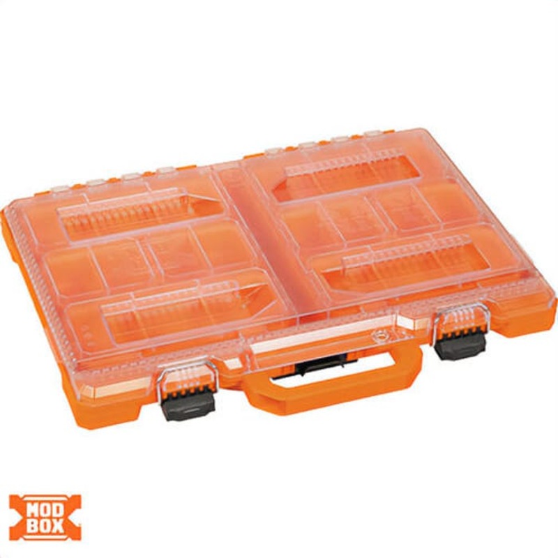 Klein 54807MB MODbox Short Component Box, Full Width, Heavy-Duty Metal Latch
