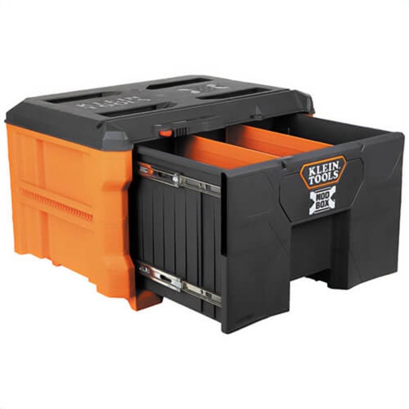 Klein 54821MB MODbox Single Drawer Toolbox, Impact Resistant Polymers, Orange