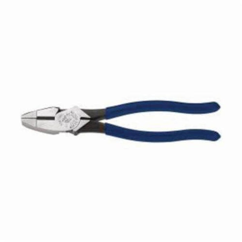 Klein D213-9NE High Leverage New England Nose Side Cutting Plier, 1.594 in L x 1.25 in W x 0.625 in Thick Steel Jaw, 9.33 in OAL