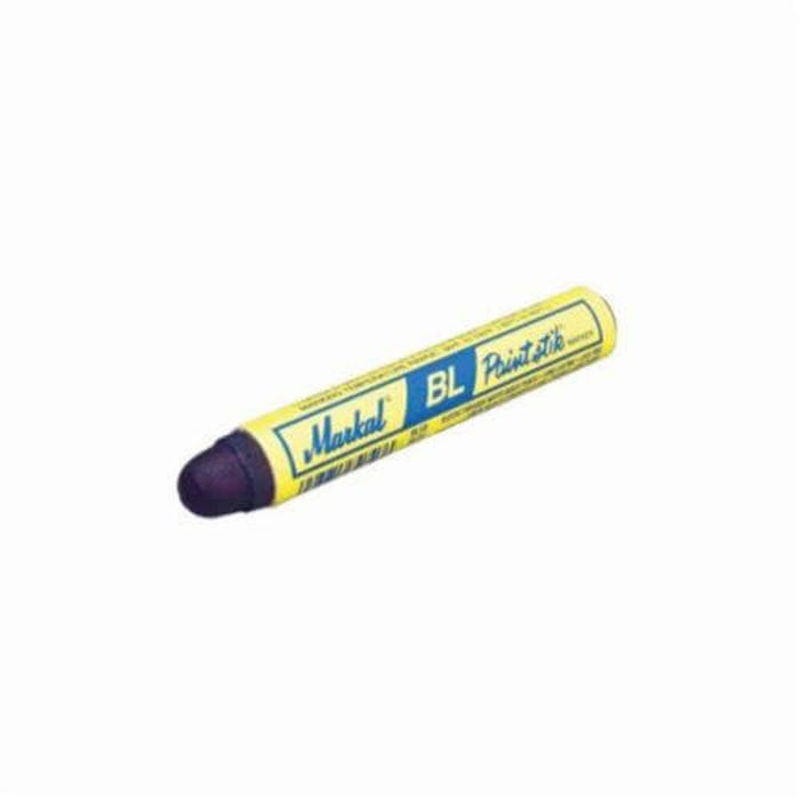Markal 080725 B-L Paintstik Solid Paint Marker, 11/16 in Round Tip, Blue
