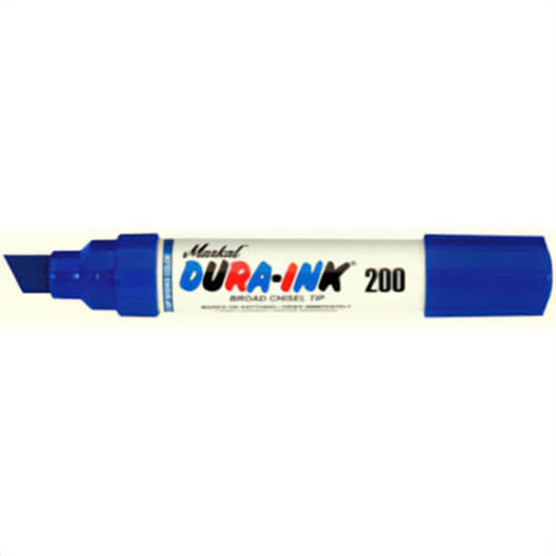 Markal 96915 Dura-Ink 200 Permanent Marker, Felt Tip, Blue