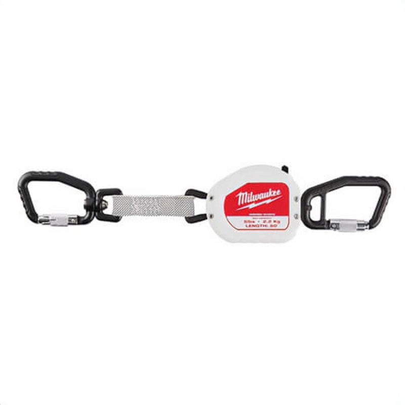 Milwaukee 48-22-8825 Retractable Tool Lanyard, 5 lb Capacity, Nylon/Stainless Steel