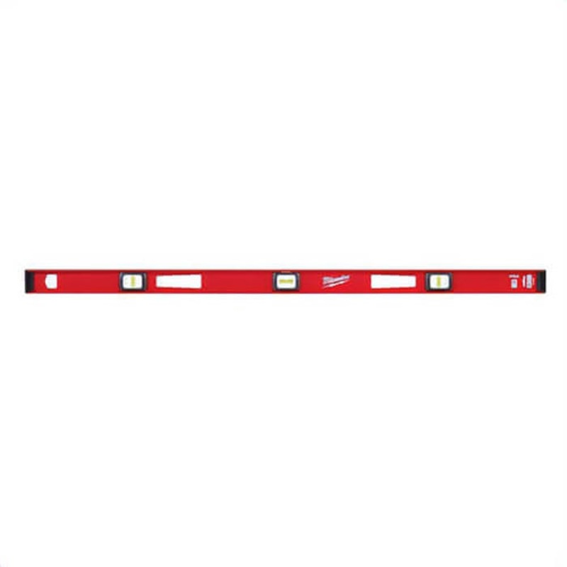 Milwaukee MLIBM48 Heavy Duty Magnetic I-Beam Level, 48 in L, 3 Vials, Aluminum, 0.0005 in Accuracy