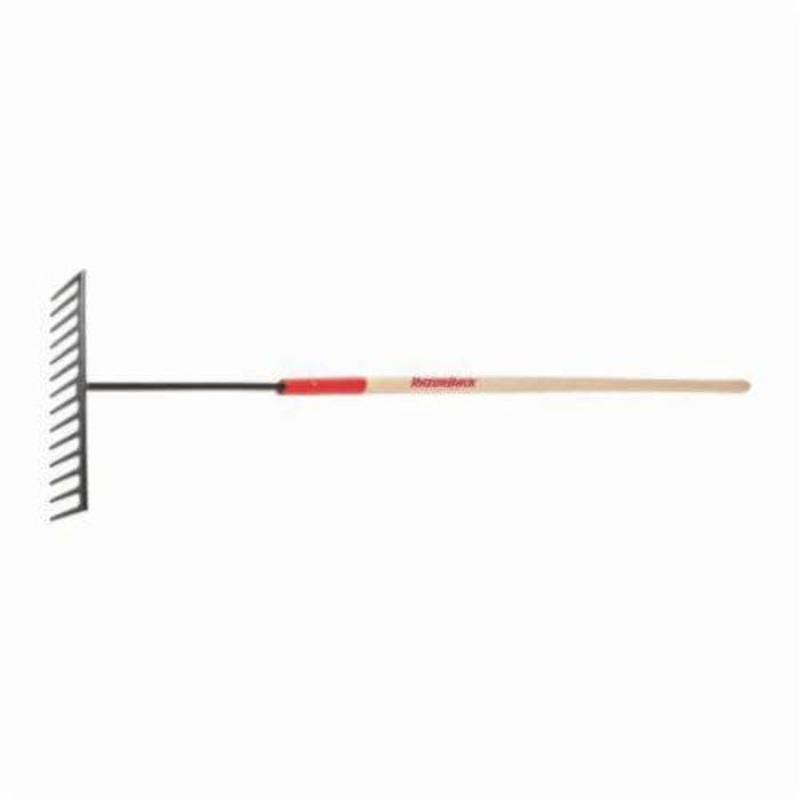 Razor-Back 63125 Asphalt Rake, 14 Tines, Forged Steel, Hardwood Handle