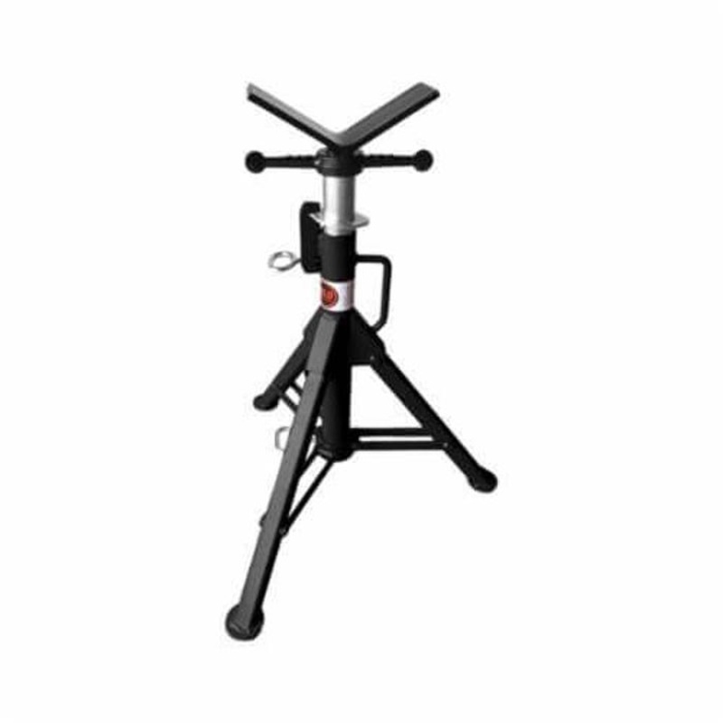 B&B Pipe and Industrial Tools 3900 Folding Leg V-Head Pipe Jack, 12 in Pipe, 2500 lb Load, Square Tube Leg