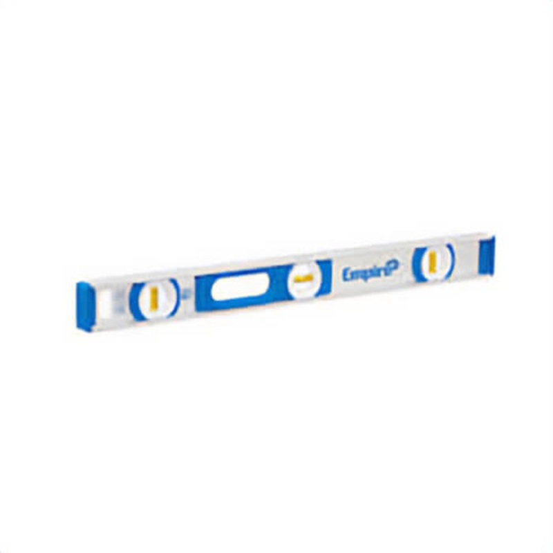Empire 500.24 Non-Magnetic I-Beam Level, 24 in L, 3 Vials, Aluminum, 0.0005 in/in Accuracy