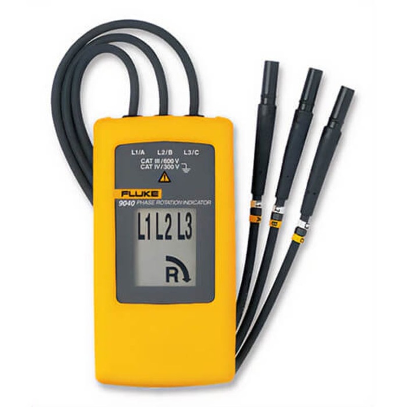Fluke FLUKE-9040 Phase Rotation Indicator, 40 to 700 VAC, 15 to 400 Hz