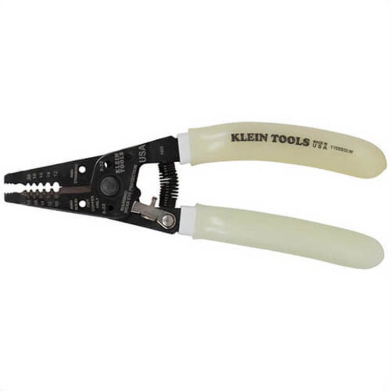Klein 11055GLW High Visibility Wire Cutters, 10-18 AWG Solid/12-20 AWG Stranded Cable Solid/Stranded Cable, 7.4 in OAL
