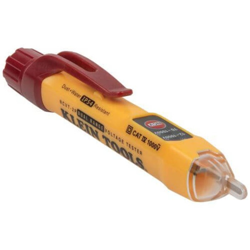 Klein NCVT2P Dual Range Non-Contact Voltage Tester, 70 to 1000 VAC/12 to 1000 VAC Max Measurable