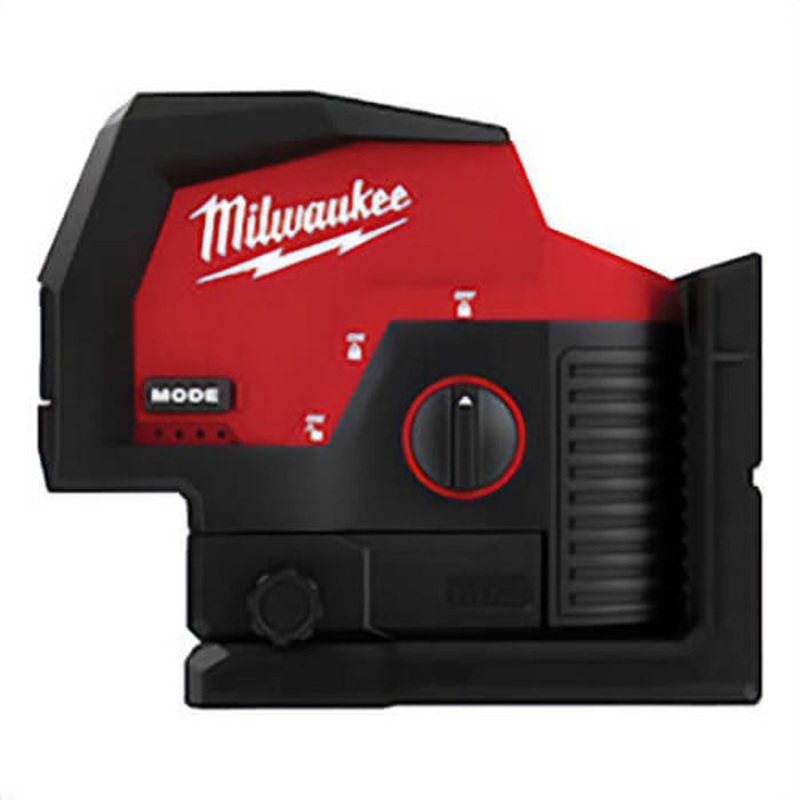 Milwaukee 3622-21 M12 Automatic Cordless Self Leveling Cross Line and Plumb Points Laser, 125 ft Measuring, +/- 1/8 in at 33 ft Accuracy