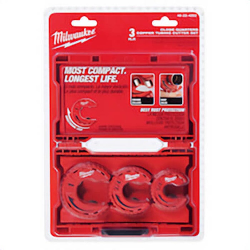Milwaukee 48-22-4263 3 pc Close Quarter Tubing Cutter Set, 1 in Nominal