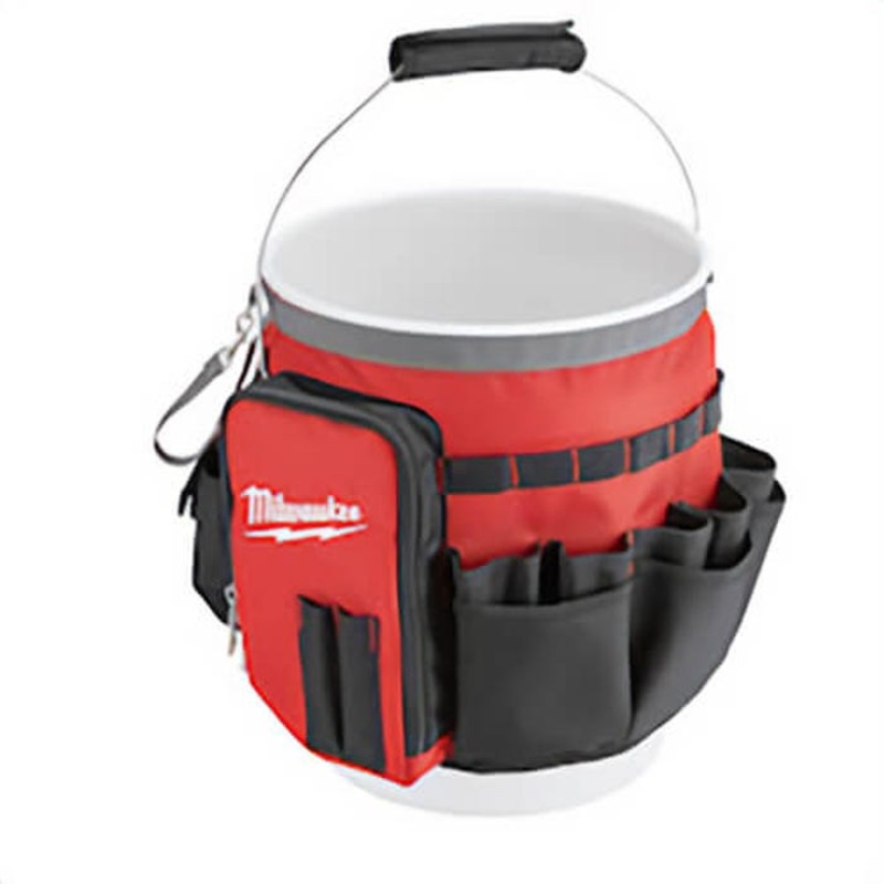 Milwaukee 48-22-8175 Bucket Organizer Wrap, 13.39 in H x 2.17 in W x 10.04 in D, 34 Pockets, Ballistic Base/Canvas