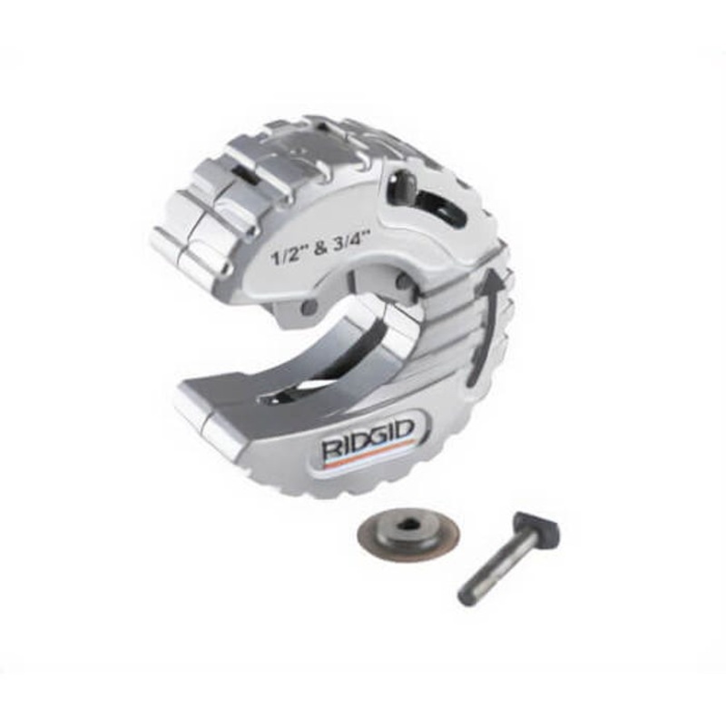 Ridgid 57008 Close Quarter Tubing Cutter, C-Style, for Use with 1/2 and 3/4 in Copper Tube, Die Cast Zinc