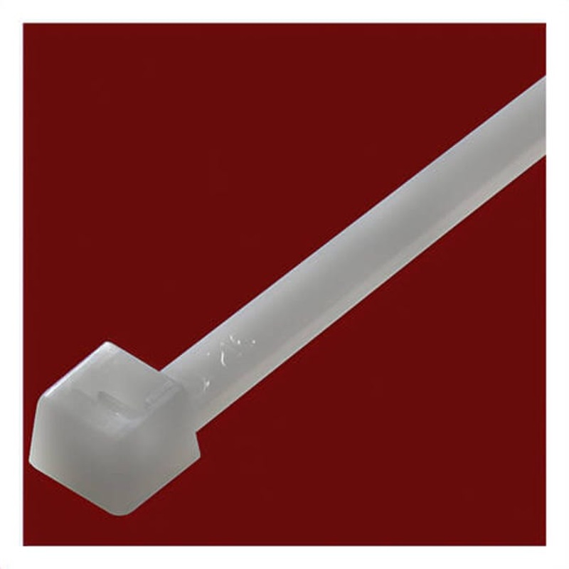 ACT AL-06-18-9-C Miniature Standard Cable Tie, 6 in L x 0.09 in W x 0.04 in Thick, Nylon 6.6, Natural