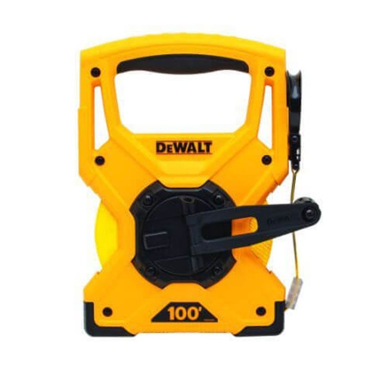 DeWALT DWHT34039 Double Sided Long Measuring Tape, 100 ft L x 1/2 in W Blade, Fiberglass Blade, Imperial Measuring System, 1/8 in Graduation