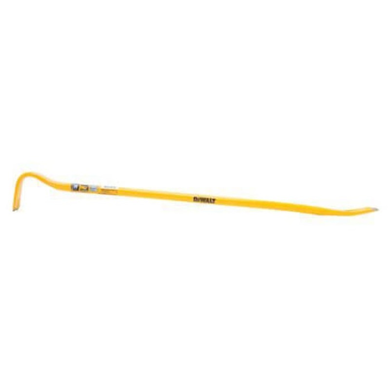 DeWALT DWHT55131 Double End Wrecking Bar, Beveled/Prying Tip, 36 in OAL, Carbon Steel