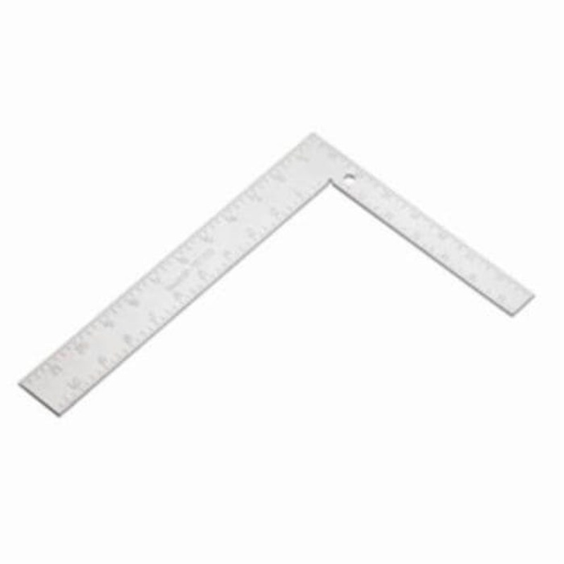 Empire 100 Framing Square, 12 in L, 1/8 in Graduation, 11 in Tongue, Aluminum