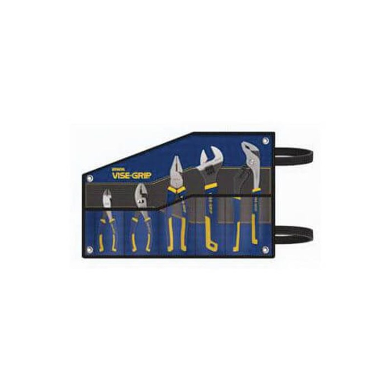 Irwin 2078708 Vise-Grip Traditional Plier Set, diagonal/Groove Joint/Linesman/Long Nose/Slip Joint, 5 pc, 2 in Max Jaw Opening