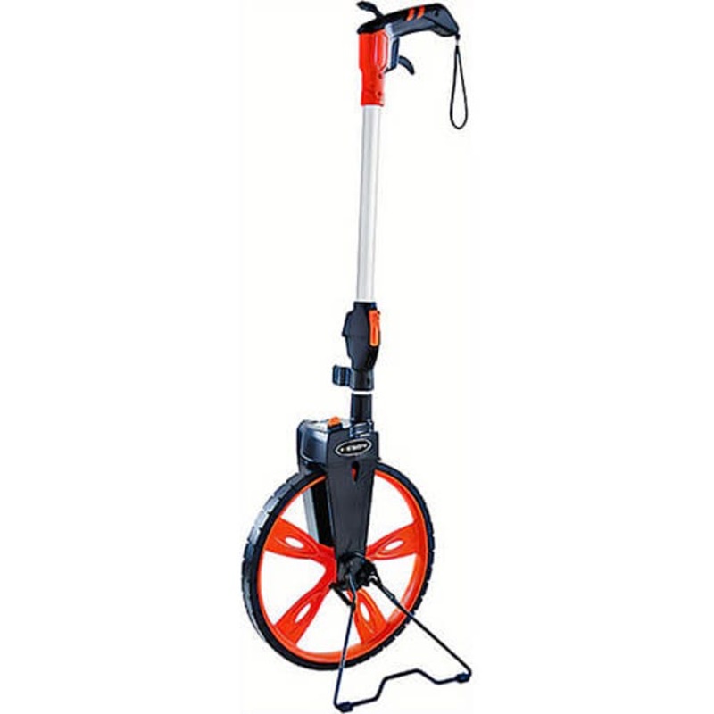 Keson RRT12 Measuring Wheel, 9999.9 ft Measuring, 12 in dia Wheel, 39-17/64 in Wheel Circumference, Pistol Grip Handle, 39 in OAL