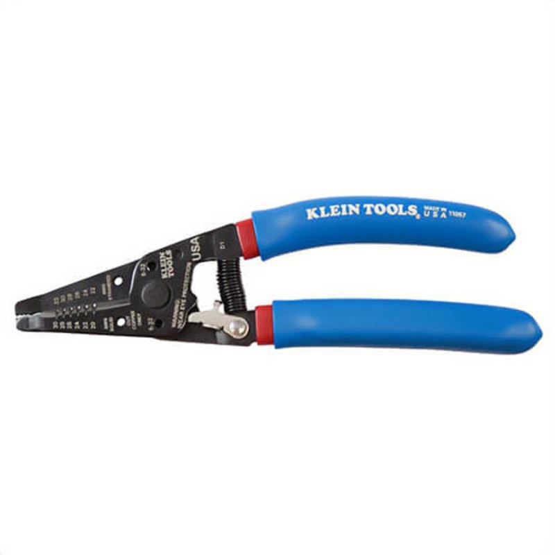 Klein 11057 Klein-Kurve Wire Stripper, 30 to 20 AWG, 32 to 22 AWG Solid/Stranded Cable, 7-1/8 in OAL, 32 to 6 AWG Shearing
