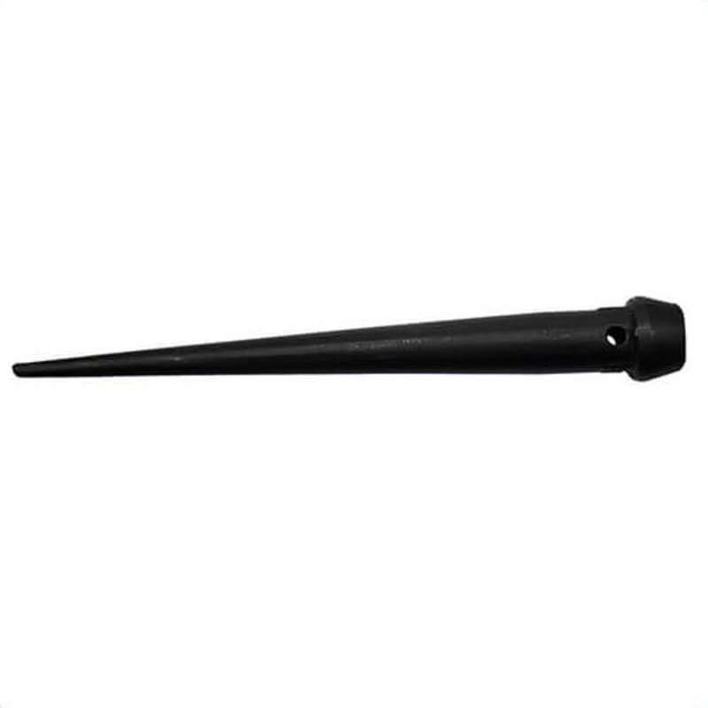 Klein 3256TT Broad Head Bull Pin with Tether Hole, 1/4 in Heat Treated Tip, 10 in OAL, Alloy Steel Tip
