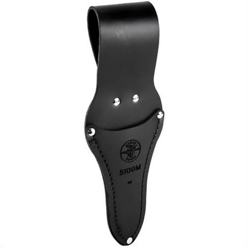 Klein 5100M Scissor Holder, Medium Tunnel Loop, For use with: 22000, 22001, 22002, 22003, 23008 Scissor Snip/Shear, Leather, Black, 2 in L x 1 in W x 8 in H