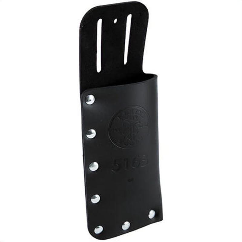Klein 5163 Lineman's Knife Holder, Slotted, For: 1570-3, 1570-3LR, 1560-3 Skinning Knife, 1 pocket, Leather, Black