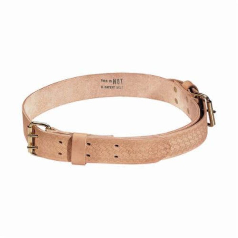 Klein 5420 Ironworker's Tie-Wire Belt, Heavy Duty, 2 in Belt Width, 2 in Overall Width, Leather, Tan