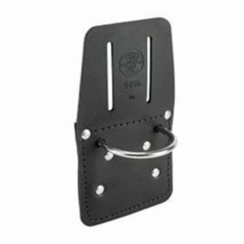Klein 5456 Hammer Holder, 2-1/2 in H x 7-7/8 in W, Leather, Black