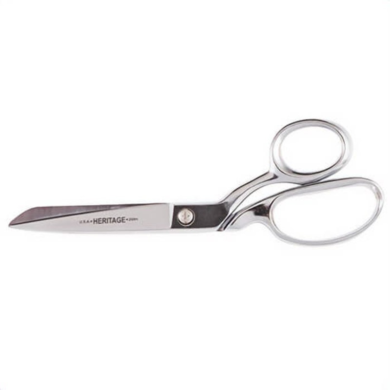 Klein Heritage Cutlery 208K Bent Trimmer, 3-1/4 in L of Cut, 8-1/4 in OAL, Standard Tip, Knife Edge, Carbon Steel Blade, Metal Handle, Right Hand