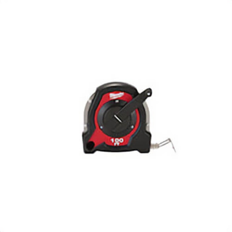Milwaukee 48-22-5101 Long Reel Measuring Tape, 100 ft L x 3/8 in W Blade, Steel Blade