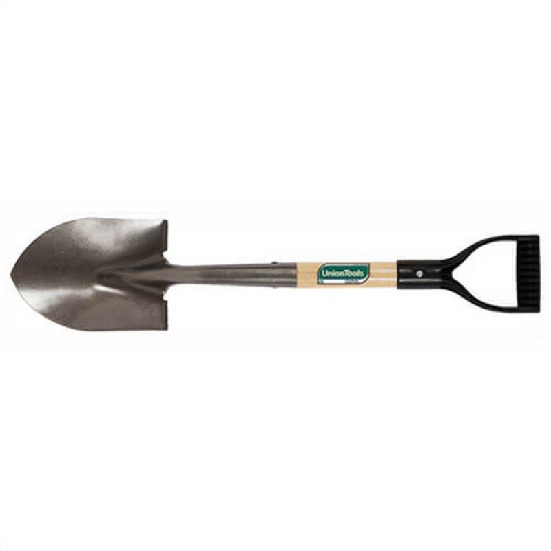 UnionTools 163037900 Mini Shovel, Steel Blade, 8-1/2 in L x 6 in W, Round Point Blade Point, 10-3/4 in L Handle