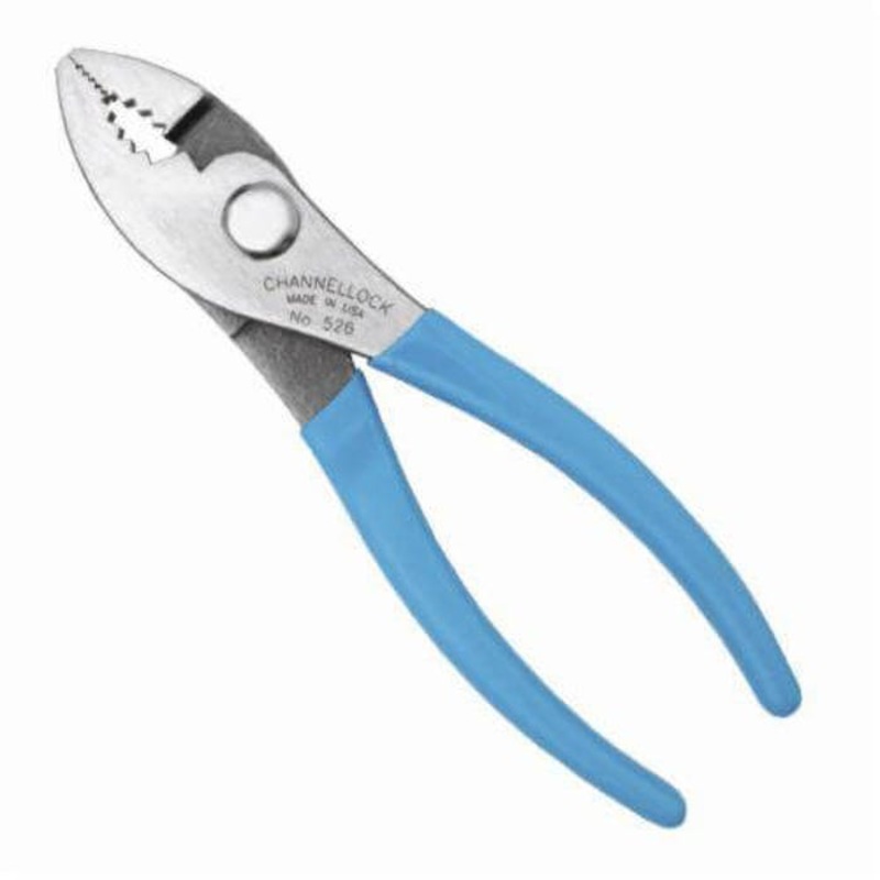 Channellock 526 Slip Joint Plier, 0.96 in L x 1.28 in W x 0.43 in Thick Forged Alloy Steel Jaw, Serrated Jaw Surface, 6-1/2 in OAL