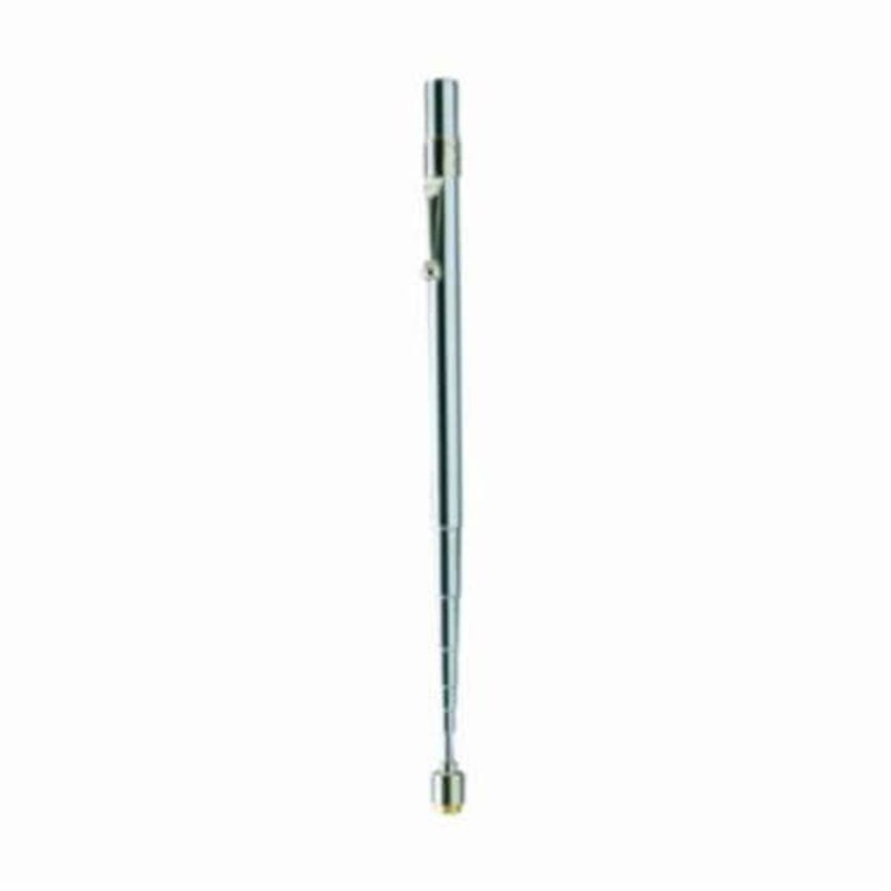 General 383NX Telescopic Magnetic Pickup, 2 lb Pull, 23-1/2 in L Extended, Long Handle, Steel, Nickel Plated