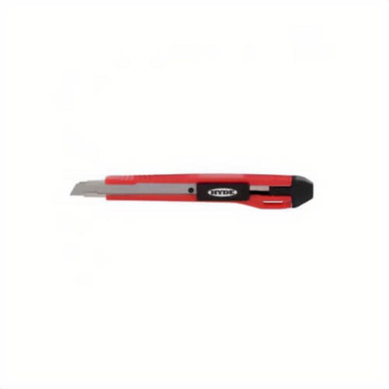 Hyde 42045 Auto-Lock Utility Knife, Snap-Off Blade, Manual, 3 Blades Included, SS Blade, 5-1/2 in OAL