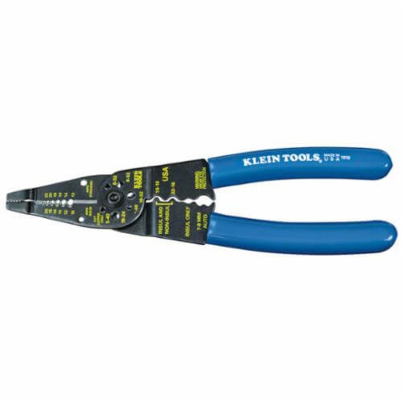Klein 1010 Long Nose Multi-Purpose Stripper, 22 to 10 AWG Cable/Wire