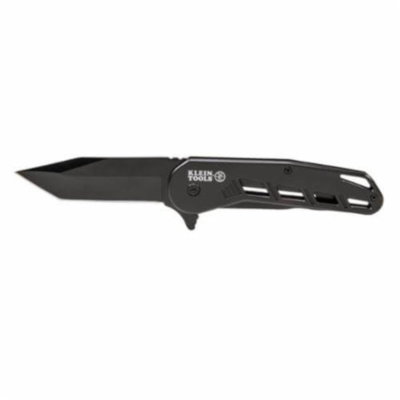 Klein 44213 Open Pocket Knife, SS Tanto Blade, 3.4 in L Blade, Fine Edge, Bearing Assist Opening, Yes