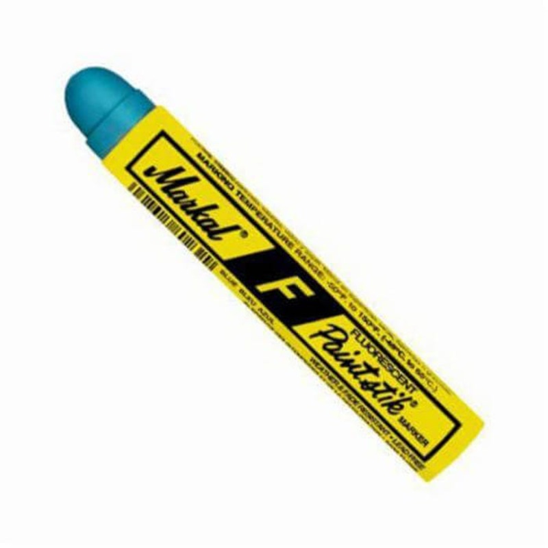 Markal 082835 F Paintstik Solid Paint Marker, 11/16 in Round Tip, Blue