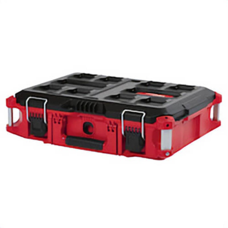 Milwaukee Packout 48-22-8424 Waterproof Flip Latch Tool Box, 6.6 in H x 16.1 in W x 22.1 in D