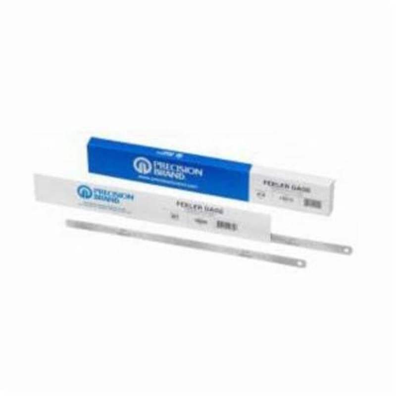 Precision Brand 19K20 Feeler Gage, 12 Blades, 12 in L x 1/2 in W x 0.02 in Thick, C1095 Spring Steel