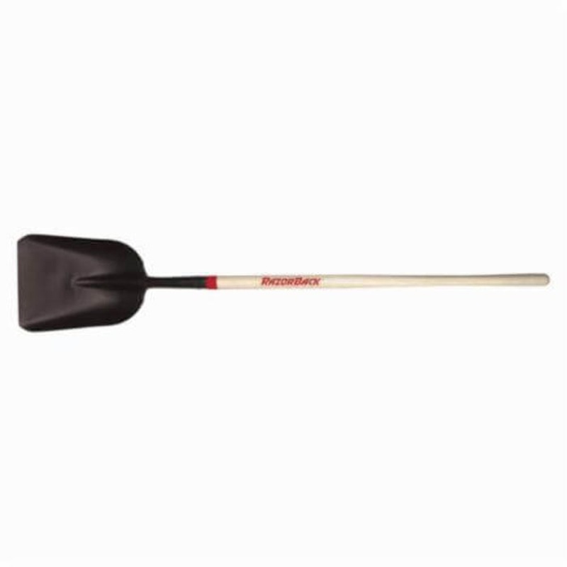 Razor-Back 50140 Eastern Pattern Scoop Shovel, Steel Blade, 54 in Handle Length, Hardwood Handle