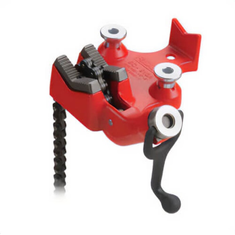 Ridgid 40205 Top Screw Bench Chain Vise, Rugged Base, 1/8 to 5 in Pipe
