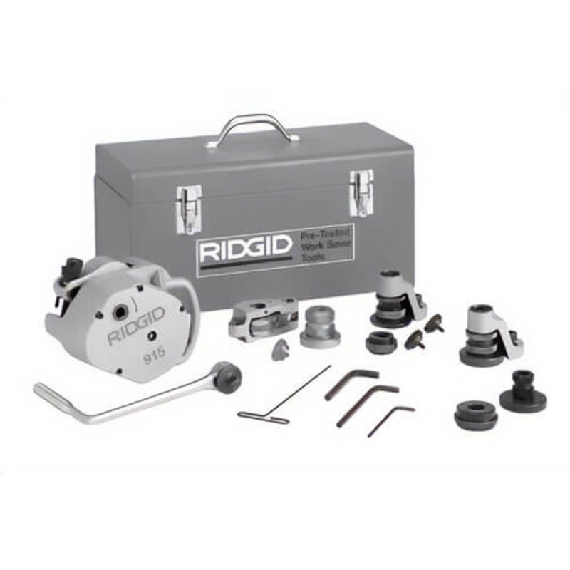 Ridgid 88232 Roll Groover 915, 1-1/4 to 12 in Pipe Capacity, Aluminum, Copper, PVC, Steel, SS Pipe