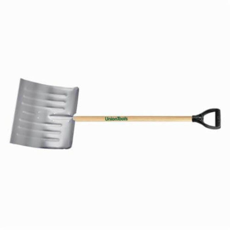 UnionTools 1640400 Snow Shovel, 14-1/2 in H x 18 in W, Aluminum Blade