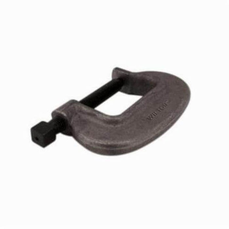 Wilton 14554 O Series Extra Heavy Duty Full Closing Spindle Bridge C-Clamp, 2-3/4 in D Throat, 0 to 4-1/2 in Jaw Opening, 1 in Screw