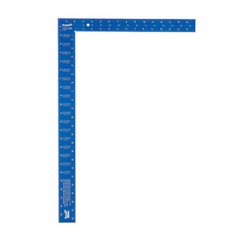 Empire 1190 True Blue Laser Etched Framing Square, 24 in L, 1/8 in, 1/10 in, 1/12 in, 1/16 in Graduation